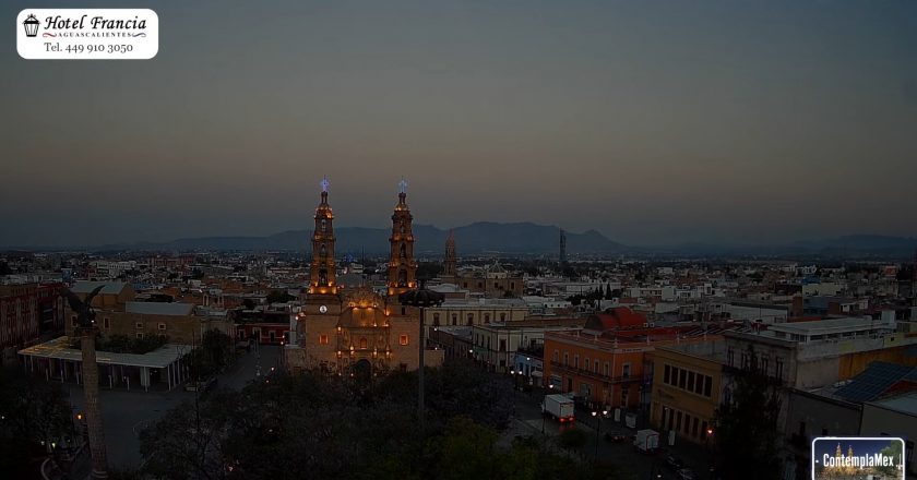 Amanecer del 20 de mayo de 2025 desde el Hotel Francia Aguascalientes