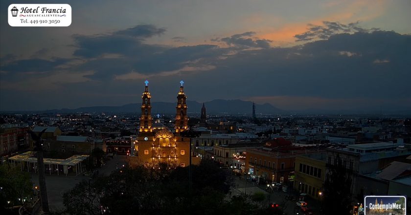 🌥️ Atardecer del 22 de mayo de 2025 desde el Hotel Francia Aguascalientes
