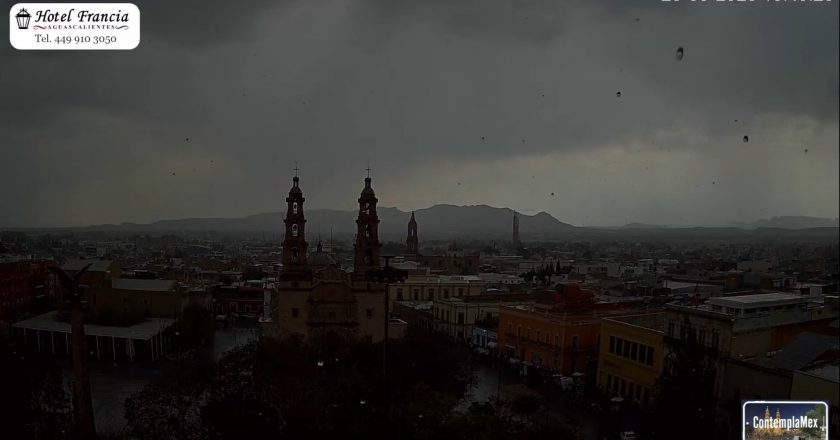 🌧️ Así cambió el clima ayer 23 de mayo por la tarde en Aguascalientes