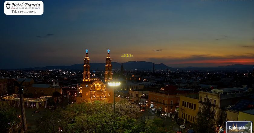 🌇 Atardecer del 28 de mayo de 2025 desde el Hotel Francia Aguascalientes