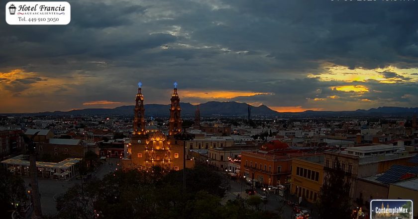🌇 Atardecer del 01 de junio de 2025 desde el Hotel Francia Aguascalientes