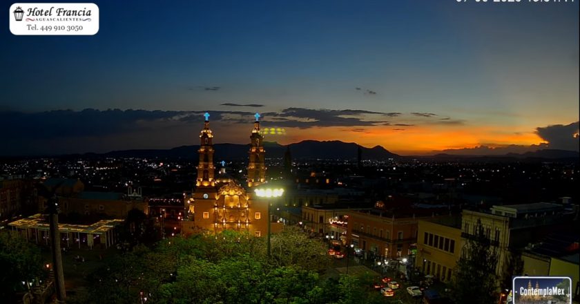 🌇 Atardecer del 08 de junio de 2025 desde el Hotel Francia Aguascalientes