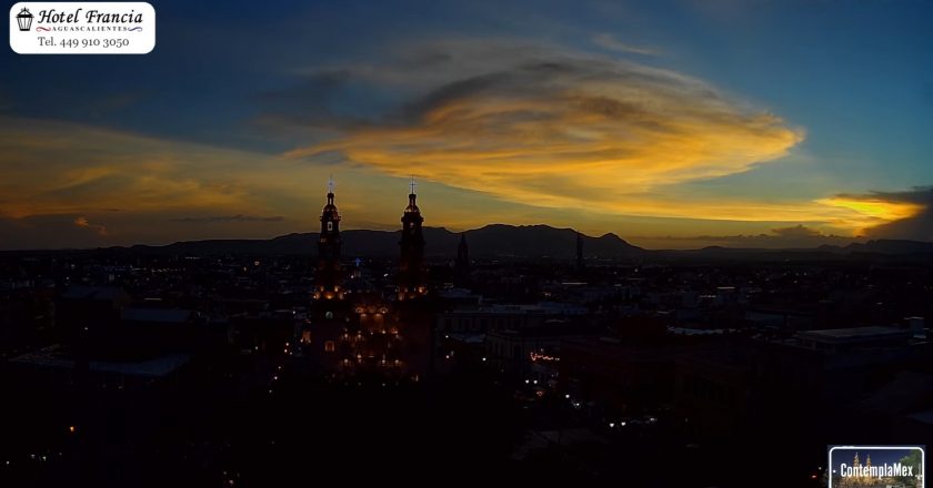 🌇 Atardecer del 08 de junio de 2025 desde el Hotel Francia Aguascalientes