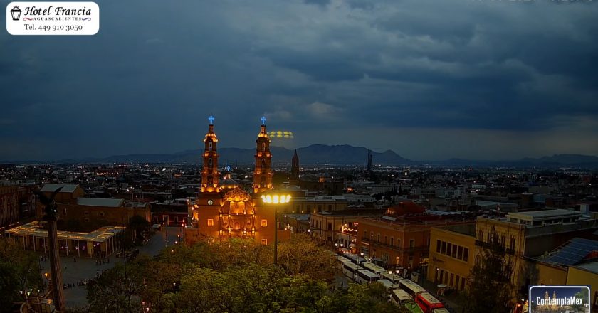⛈️ Atardecer del 09 de junio de 2025 desde el Hotel Francia Aguascalientes
