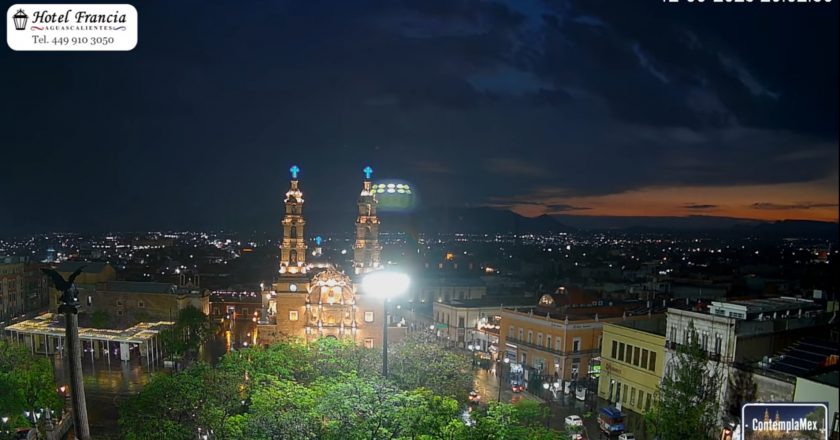 ⛈️ Atardecer del 12 de junio de 2025 desde el Hotel Francia Aguascalientes
