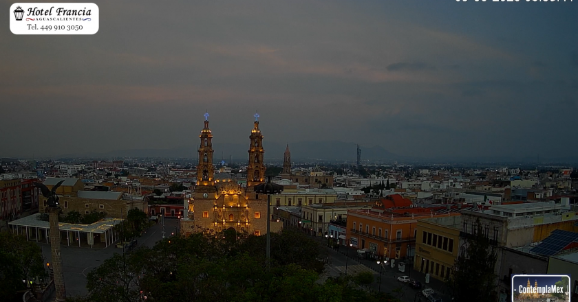 🌥️ Amanecer del 09 de junio de 2025 desde el Hotel Francia Aguascalientes