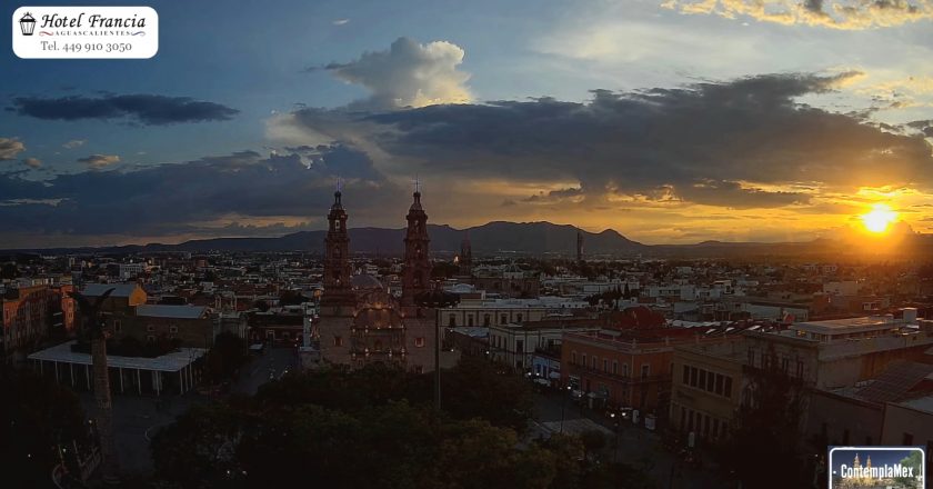 🎬 1 minuto · 1 atardecer del 2 de julio de 2025 desde el Hotel Francia Aguascalientes