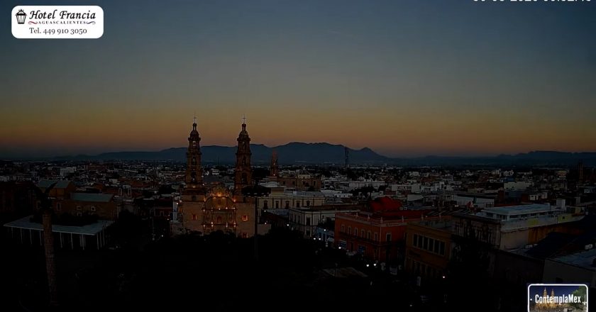 🎬 1 minuto · 1 amanecer del 30 de agosto de 2025 desde el Hotel Francia Aguascalientes