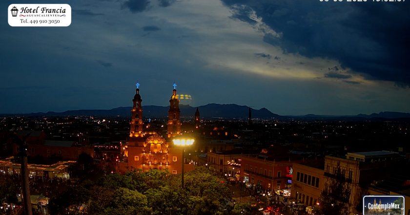 🎬 1 minuto · 1 atardecer del 08 de agosto de 2025 desde el Hotel Francia Aguascalientes