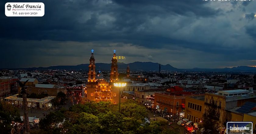 🎬 1 minuto · 1 atardecer del 12 de agosto de 2025 desde el Hotel Francia Aguascalientes
