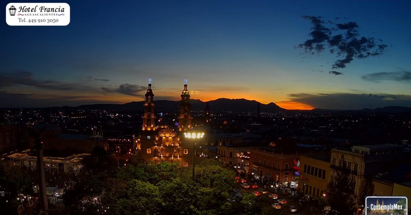 🎬 1 minuto · 1 atardecer del 02 de agosto 2025 desde el Hotel Francia Aguascalientes