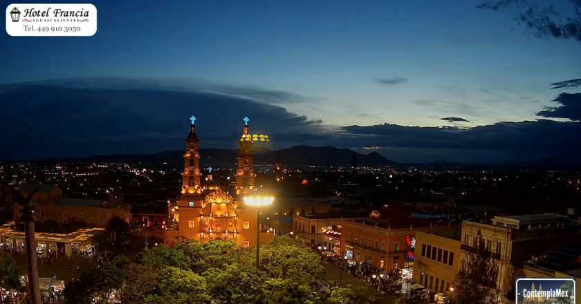 🎬 1 minuto · 1 atardecer del 04 de agosto de 2025 desde el Hotel Francia Aguascalientes