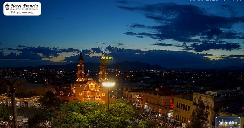🎬 1 minuto · 1 atardecer del 05 de agosto de 2025 desde el Hotel Francia Aguascalientes