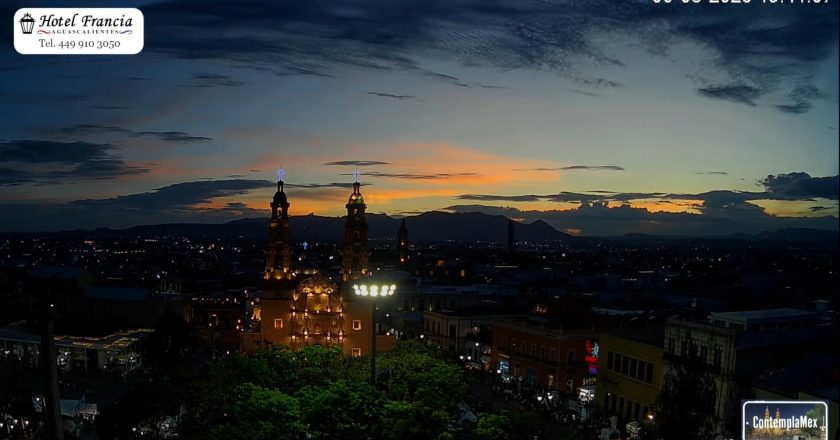 🎬 1 minuto · 1 atardecer del 06 de agosto de 2025 desde el Hotel Francia Aguascalientes