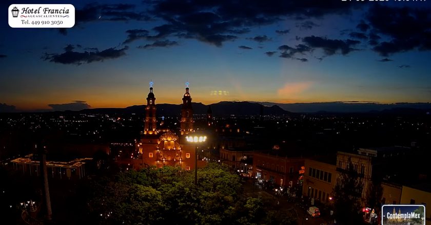 🎬 1 minuto · 1 atardecer del 24 de septiembre de 2025 desde el Hotel Francia Aguascalientes