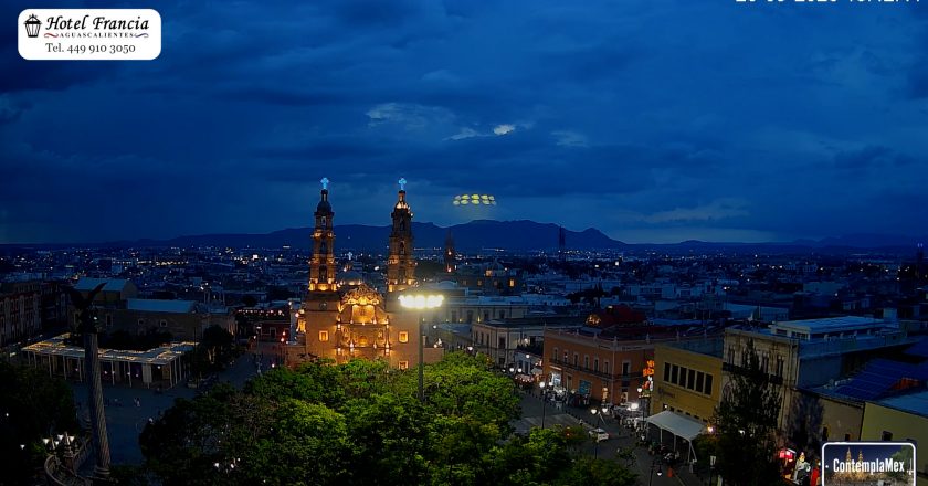 🎬 1 minuto · 1 atardecer del 28 de septiembre de 2025 desde el Hotel Francia Aguascalientes