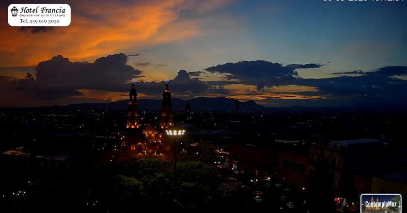 🎬 1 minuto · 1 atardecer del 05 de septiembre de 2025 desde el Hotel Francia Aguascalientes