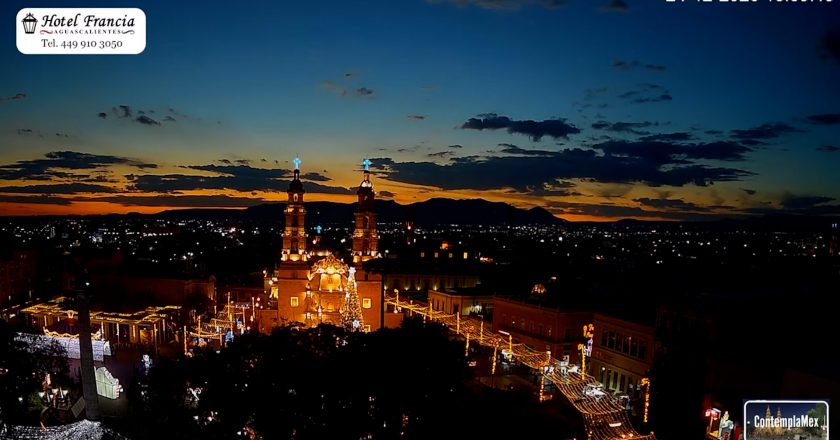 🎬 1 minuto · 1 atardecer del miércoles 24 de diciembre de 2025 desde el Hotel Francia Aguascalientes
