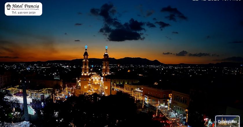 🎬 1 minuto · 1 atardecer del lunes 22 de diciembre de 2025 desde el Hotel Francia Aguascalientes