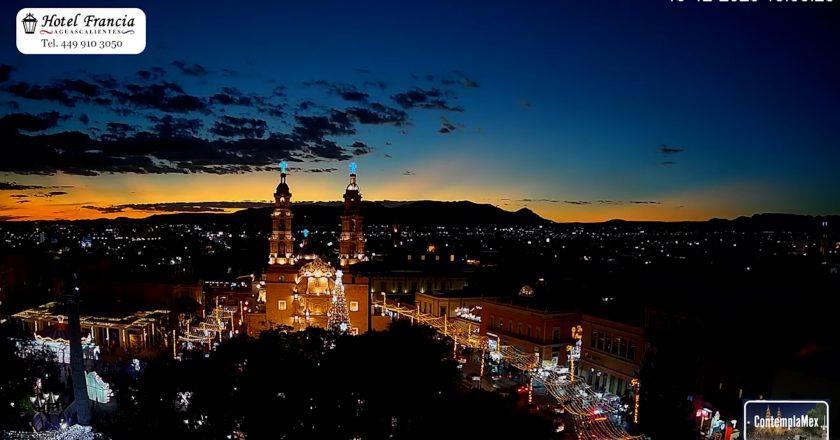 🎬 1 minuto · 1 atardecer del sábado 13 de diciembre de 2025 desde el Hotel Francia Aguascalientes