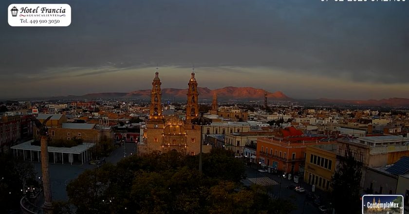 🎬 1 minuto · 1 amanecer del sábado 07 de febrero de 2026 desde el Hotel Francia Aguascalientes