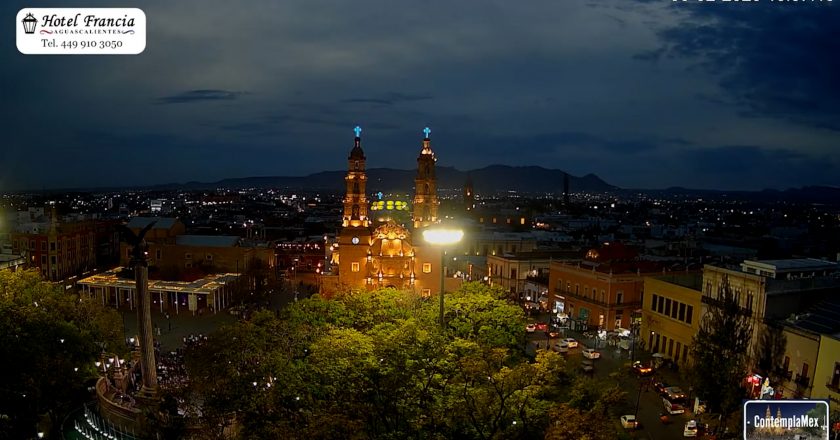🎬 1 minuto · 1 atardecer del viernes 06 de febrero de 2026 desde el Hotel Francia Aguascalientes