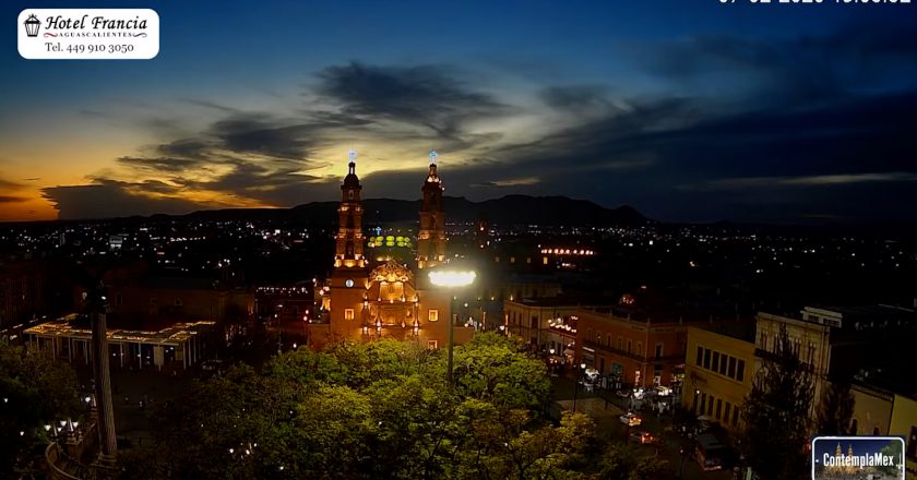 🎬 1 minuto · 1 atardecer del sábado 07 de febrero de 2026 desde el Hotel Francia Aguascalientes