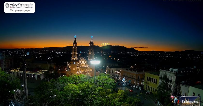 🎬 1 minuto · 1 atardecer del martes 03 de febrero de 2026 desde el Hotel Francia Aguascalientes