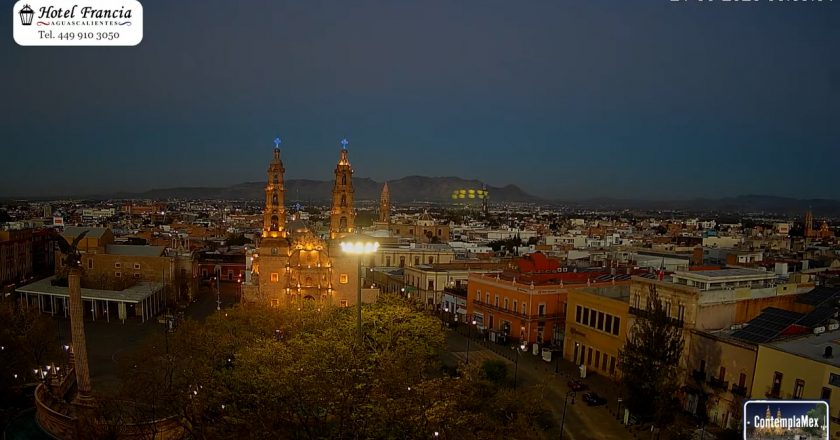 🎬 1 minuto · 1 amanecer del sábado 21 de marzo de 2026 desde el Hotel Francia Aguascalientes