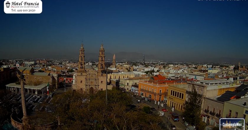 🎬 1 minuto · 1 amanecer del viernes 20 de marzo de 2026 desde el Hotel Francia Aguascalientes