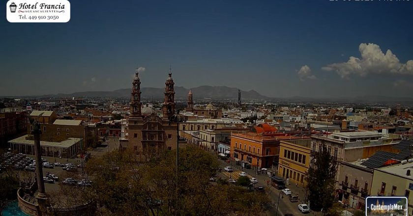 🎬 1 minuto · 1 amanecer del lunes 23 de marzo de 2026 desde el Hotel Francia Aguascalientes