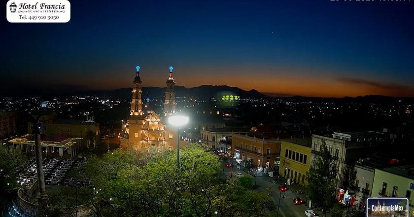 🎬 1 minuto · 1 atardecer del miércoles 25 de marzo de 2026 desde el Hotel Francia Aguascalientes