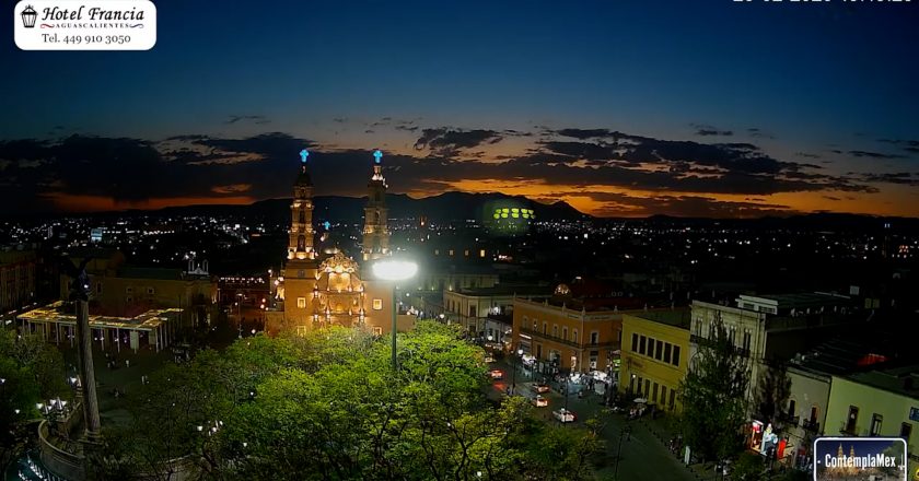 🎬 1 minuto · 1 atardecer del sábado 28 de febrero de 2026 desde el Hotel Francia Aguascalientes