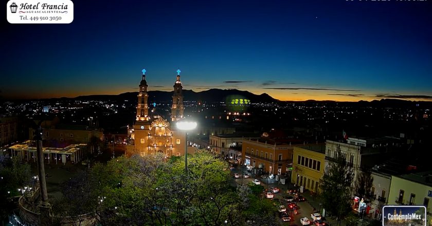 🎬 1 minuto · 1 atardecer del Miércoles 08 de Abril de 2026 desde el Hotel Francia Aguascalientes