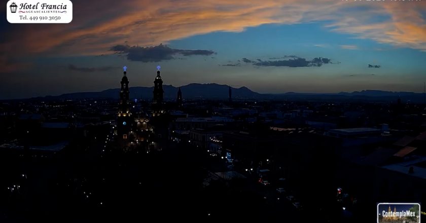 🎬 1 minuto · 1 atardecer del Martes 19 de Mayo de 2026 desde el Hotel Francia Aguascalientes