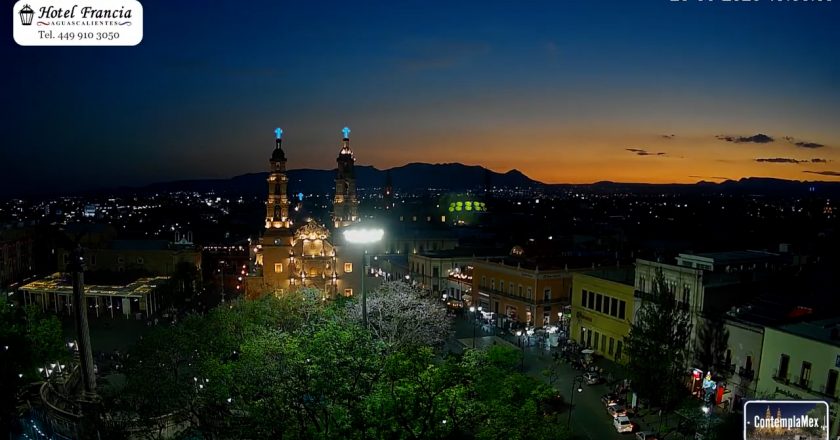 🎬 1 minuto · 1 atardecer del Sábado 23 de Mayo de 2026 desde el Hotel Francia Aguascalientes