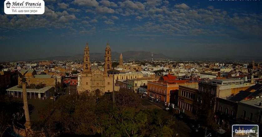 🎬 1 minuto · 1 amanecer del Sábado 23 de Mayo de 2026 desde el Hotel Francia Aguascalientes