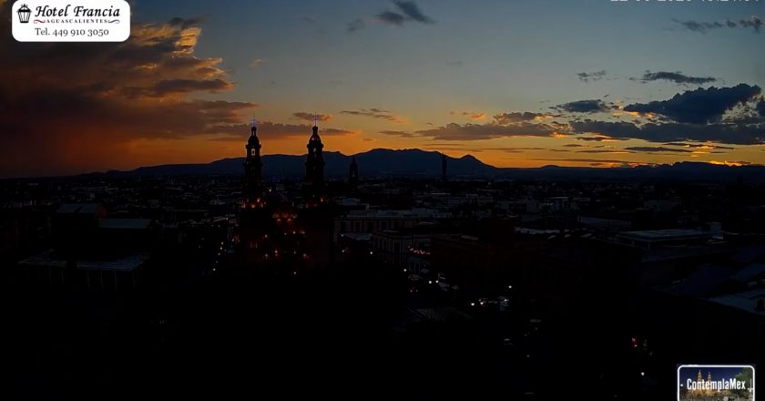 🎬 1 minuto · 1 atardecer del Viernes 22 de Mayo de 2026 desde el Hotel Francia Aguascalientes