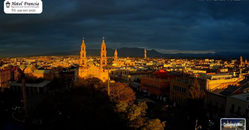 🎬 1 minuto · 1 amanecer del Martes 09 de Junio de 2026 desde el Hotel Francia Aguascalientes