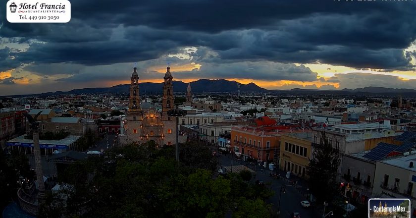 🎬 1 minuto · 1 atardecer del Miércoles 10 de Junio de 2026 desde el Hotel Francia Aguascalientes