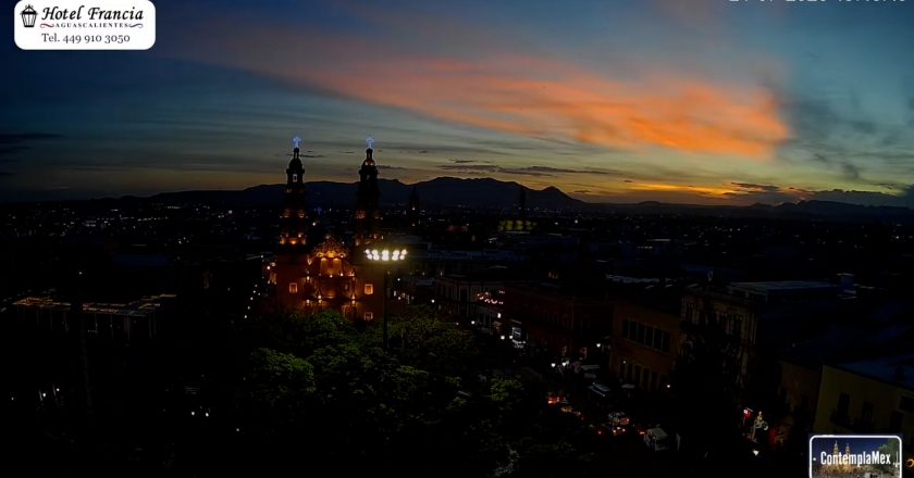 🎬 1 minuto · 1 atardecer del Martes 21 de Julio de 2026 desde el Hotel Francia Aguascalientes