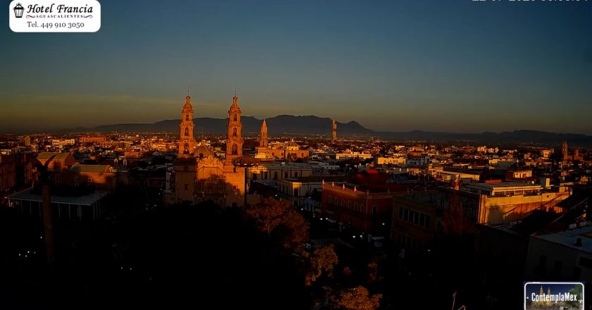 🎬 1 minuto · 1 amanecer del Miércoles 22 de Julio de 2026 desde el Hotel Francia Aguascalientes