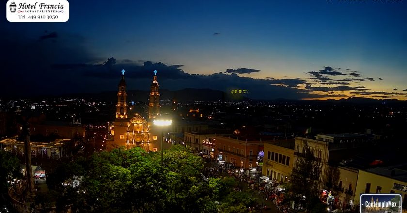 🎬 1 minuto · 1 atardecer del Viernes 07 de Agosto de 2026 desde el Hotel Francia Aguascalientes