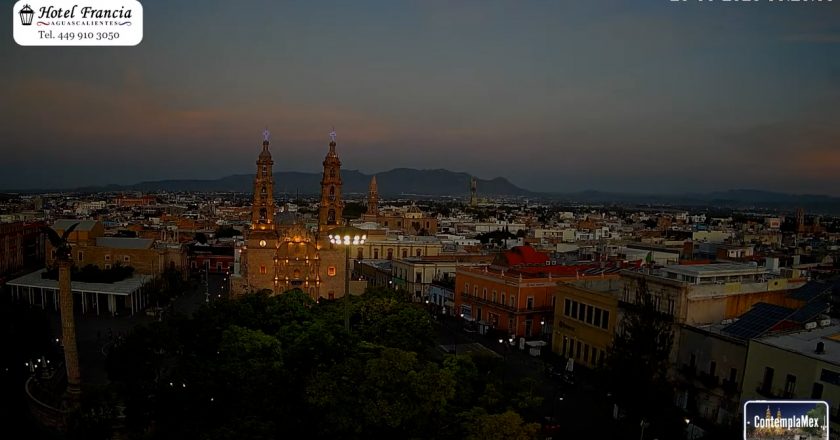 🎬 1 minuto · 1 amanecer del Jueves 20 de Agosto de 2026 desde el Hotel Francia Aguascalientes