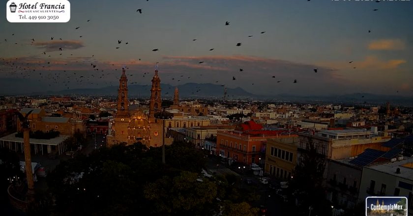 🎬 1 minuto · 1 amanecer del Miércoles 12 de Agosto de 2026 desde el Hotel Francia Aguascalientes