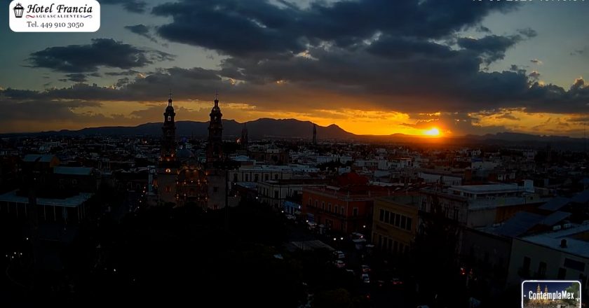🎬 1 minuto · 1 atardecer del Domingo 16 de Agosto de 2026 desde el Hotel Francia Aguascalientes