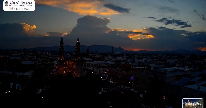 🎬 1 minuto · 1 atardecer del Miércoles 05 de Agosto de 2026 desde el Hotel Francia Aguascalientes