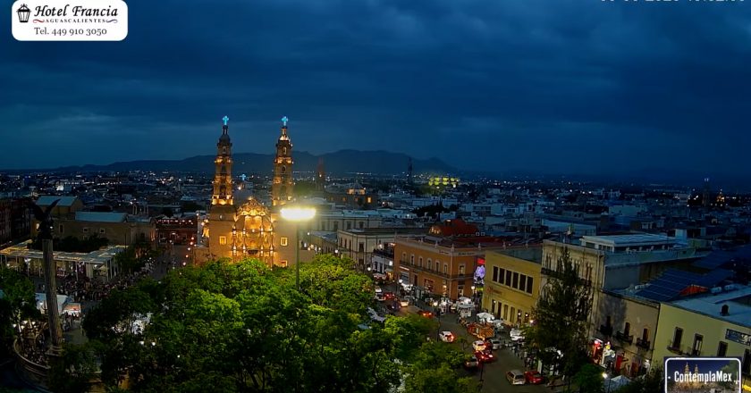 🎬 1 minuto · 1 atardecer del Sábado 08 de Agosto de 2026 desde el Hotel Francia Aguascalientes