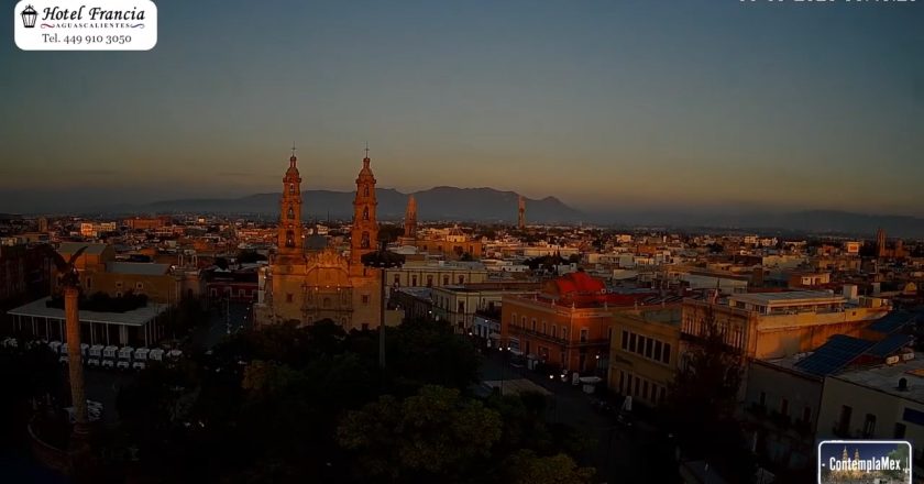 1 minuto · 1 amanecer del Sábado 05 de Septiembre de 2026 desde el Hotel Francia Aguascalientes
