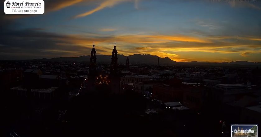 1 minuto · 1 atardecer del Miércoles 16 de Septiembre de 2026 desde el Hotel Francia Aguascalientes